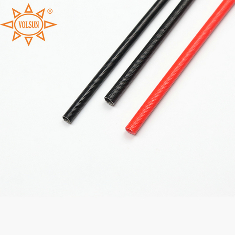 Heat Aging Resistance Silicone Fiberglass Protection Sleeves for Wire Harness Insulation
